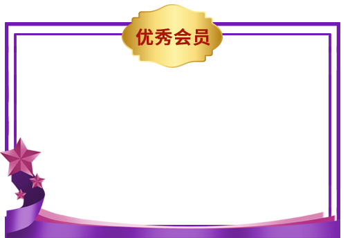 优秀会员边框